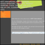 Screen shot of the Katt International website.