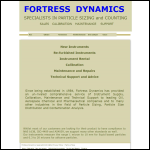 Screen shot of the Fortress Dynamics website.