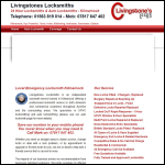 Screen shot of the Livingstones Locks website.