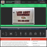 Screen shot of the Low Cost Pest Control website.