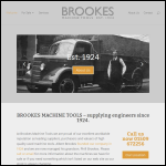 Screen shot of the Brookes Machine Tools Ltd website.