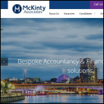 Screen shot of the Mckinty Associates Ltd website.