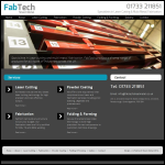 Screen shot of the Fabtech Sheet Metal Ltd website.