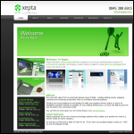 Screen shot of the Xepta Technology Ltd website.