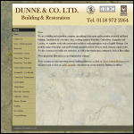 Screen shot of the Dunne & Co. Ltd website.