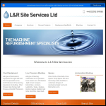 Screen shot of the L & R Site Services Ltd website.