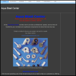 Screen shot of the Aqua Blast Center website.