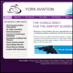 Screen shot of the York Aviation website.