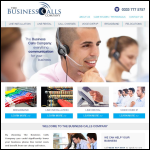 Screen shot of the The Business Calls Company website.