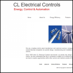 Screen shot of the C L Electrical Controls Ltd website.