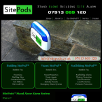Screen shot of the Sitepods website.
