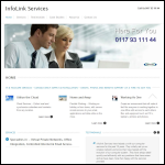 Screen shot of the Infolink Services Ltd website.