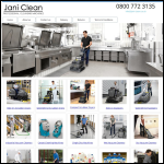 Screen shot of the Jani-clean website.
