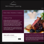 Screen shot of the Dm Klassic Catering website.