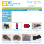 Screen shot of the Abrasives Plus Ltd website.