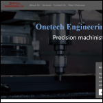 Screen shot of the Onetech Engineering Ltd website.