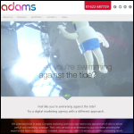 Screen shot of the Adams Creative website.