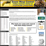 Screen shot of the Essex Wasp Control website.