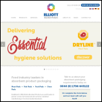 Screen shot of the Elliott Absorbents Ltd website.