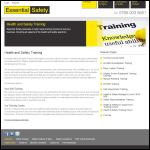 Screen shot of the Essential Safety Services Ltd website.