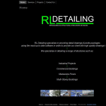 Screen shot of the Rl Detailing website.