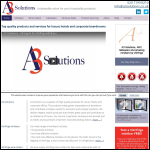 Screen shot of the A3 Solutions website.