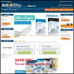 Screen shot of the Active Office (Scotland) Ltd website.