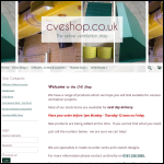 Screen shot of the Cve Shop website.