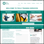 Screen shot of the Field Training Services Ltd website.