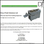Screen shot of the Docu-finish Solutions Ltd website.