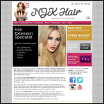 Screen shot of the Njk Hair website.