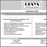 Screen shot of the Obsys Computer Consultants website.