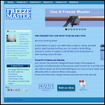 Screen shot of the Freeze Master Ltd website.