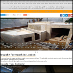 Screen shot of the Precise Formwork Ltd website.