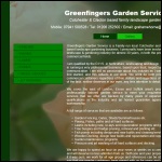 Screen shot of the Greenfingers Garden Services website.