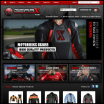 Screen shot of the Gearx Wears website.