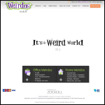 Screen shot of the Weirdos website.