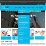 Screen shot of the Elite Sign Solutions Ltd website.