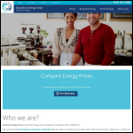 Screen shot of the Business Energy Shop website.