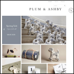 Screen shot of the Plum & Ashby website.