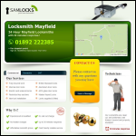 Screen shot of the Locksmith Mayfield website.