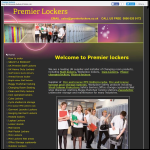 Screen shot of the Premier lockers website.