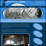Screen shot of the Leatherhead Glass website.