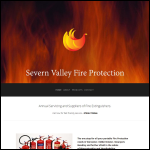 Screen shot of the Severn Valley Fire Protection website.