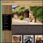 Screen shot of the Woodbine Pine website.