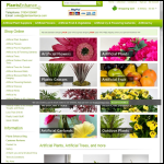 Screen shot of the Plants Enhance Online Ltd website.