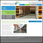 Screen shot of the Millennium Storage & Interiors Ltd website.
