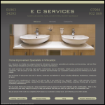 Screen shot of the Ec Services website.