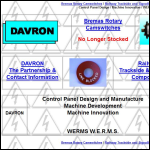 Screen shot of the Davron website.
