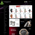 Screen shot of the Stonehouse Watches website.